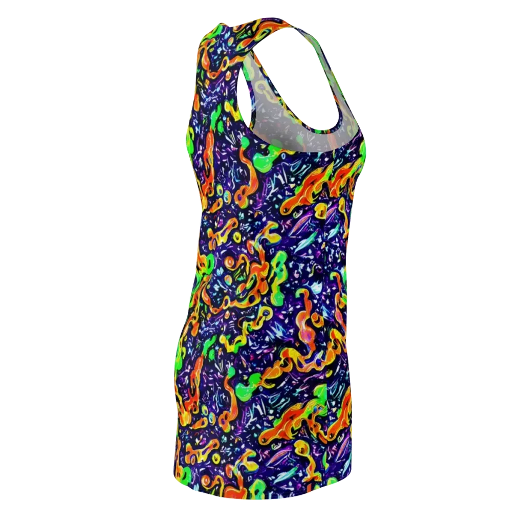 Aurora in Motion on Racerback Dress — Back Side
