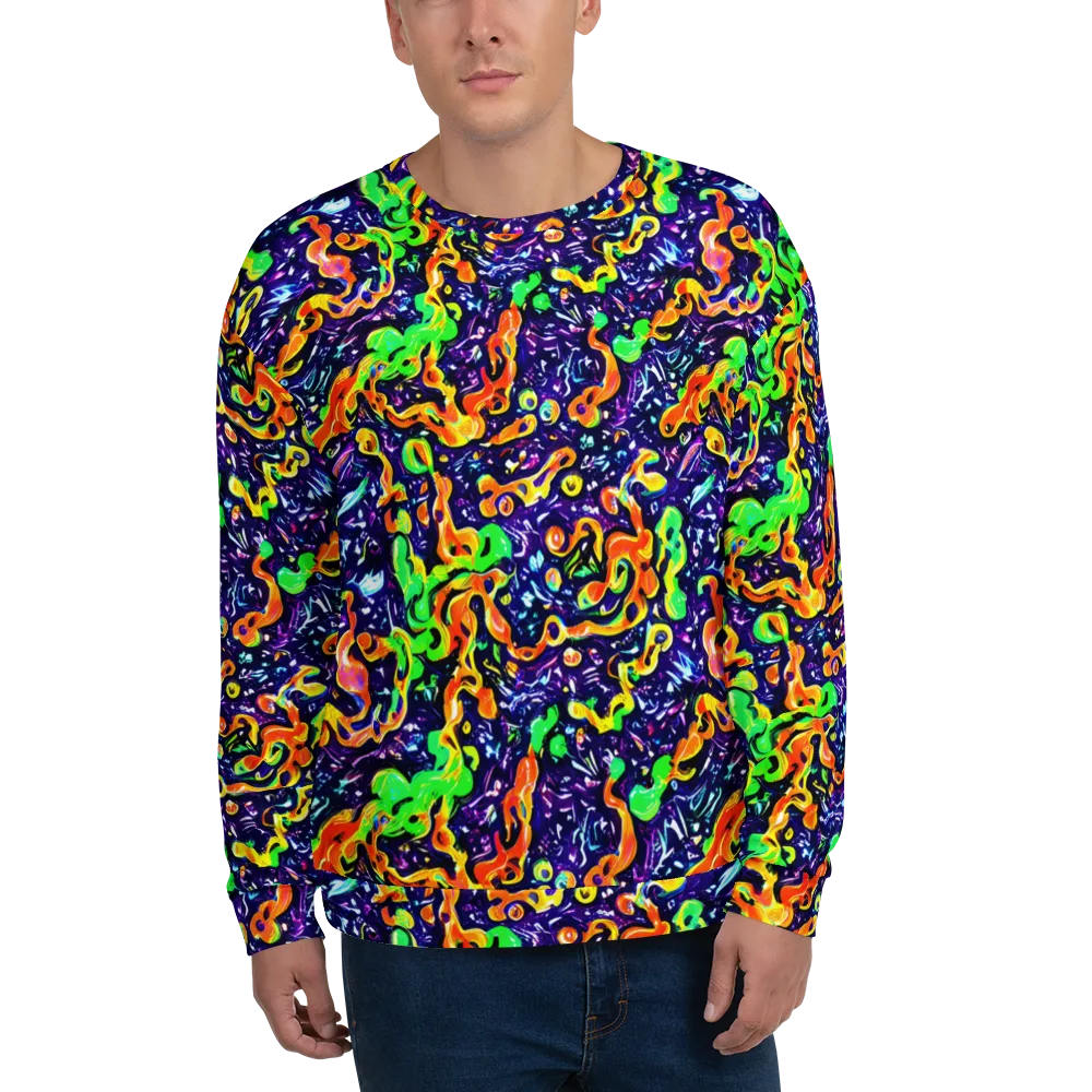 Aurora in Motion on Sweatshirt — Front