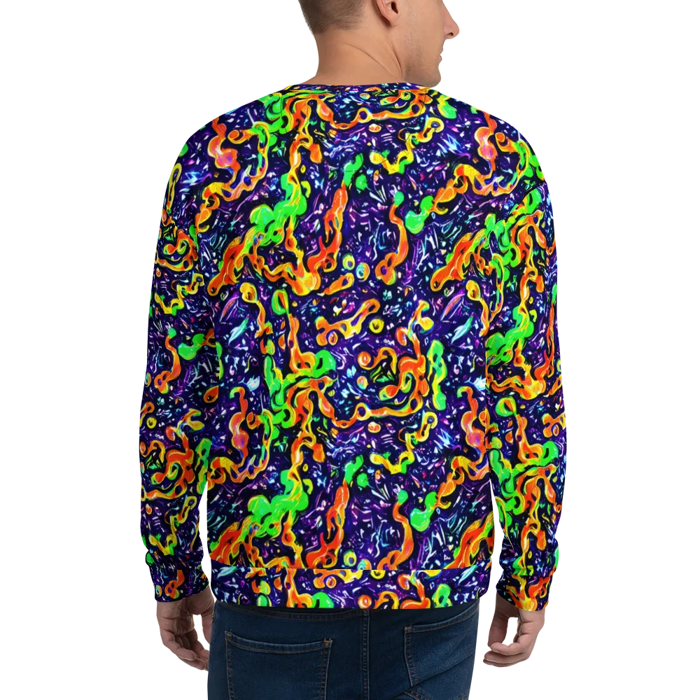 Aurora in Motion on Sweatshirt — Back