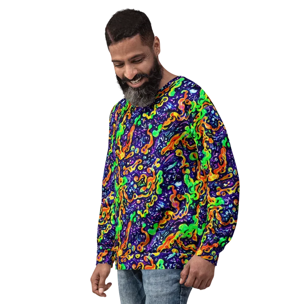 Aurora in Motion on Sweatshirt — Left Front
