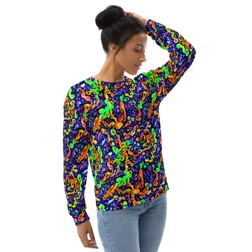 Aurora in Motion on a Sweatshirt