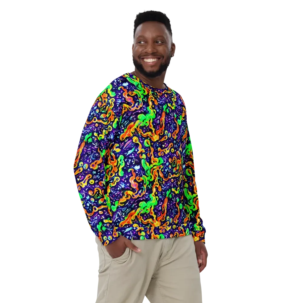 Aurora in Motion on Sweatshirt — Front