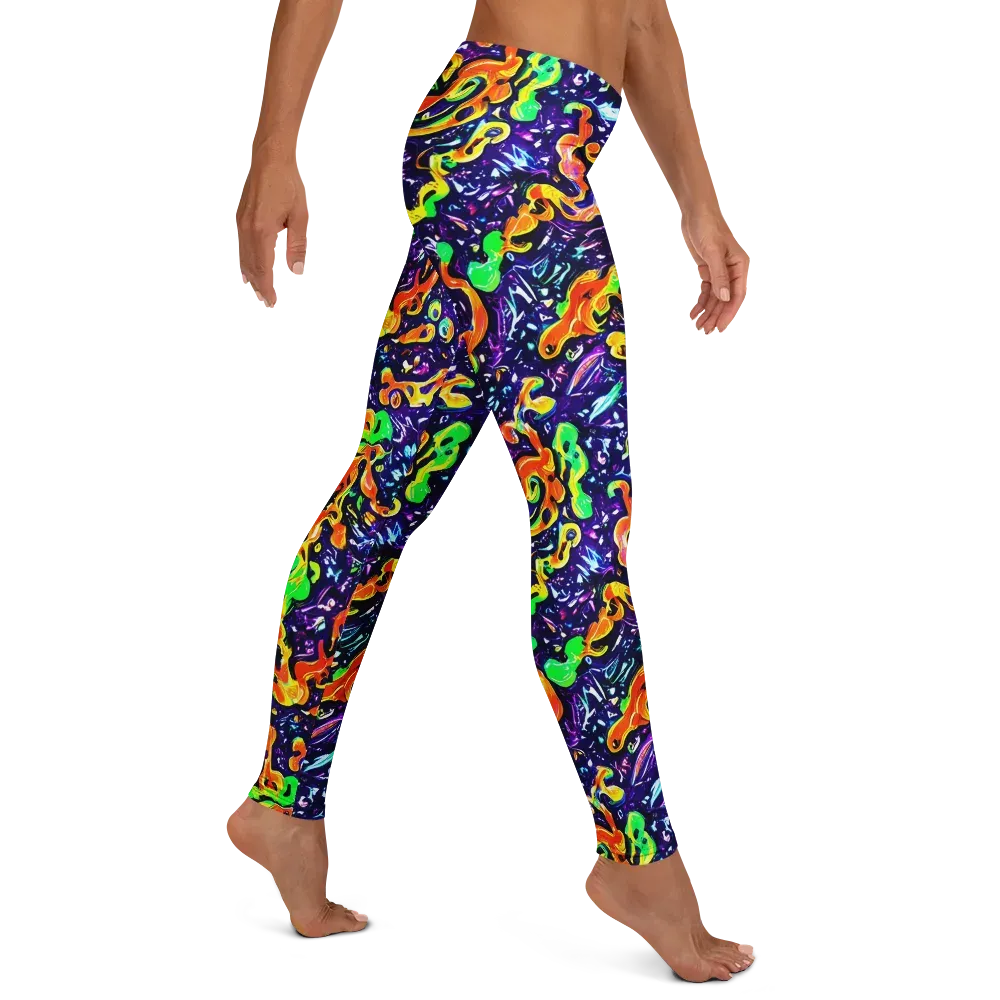 Aurora in Motion on Leggings — Right