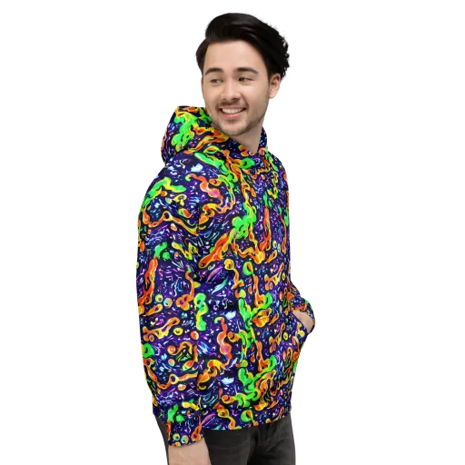 Aurora in Motion on a Hoodie