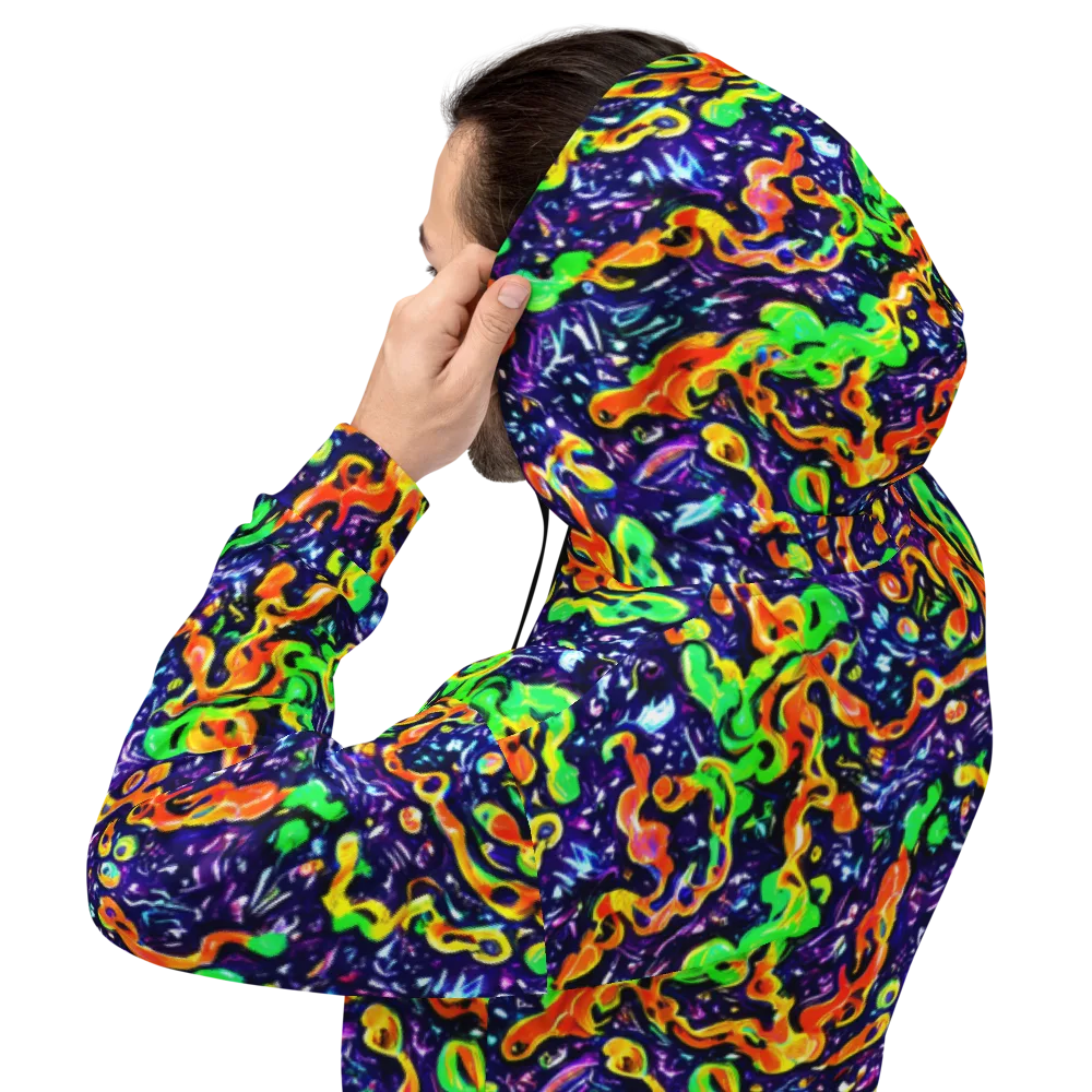 Aurora in Motion on Hoodie — Back