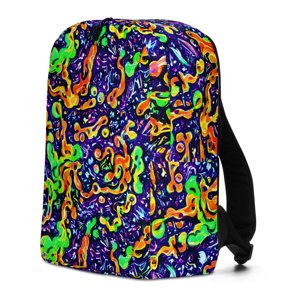 Aurora in Motion on Minimalist Backpack — Left