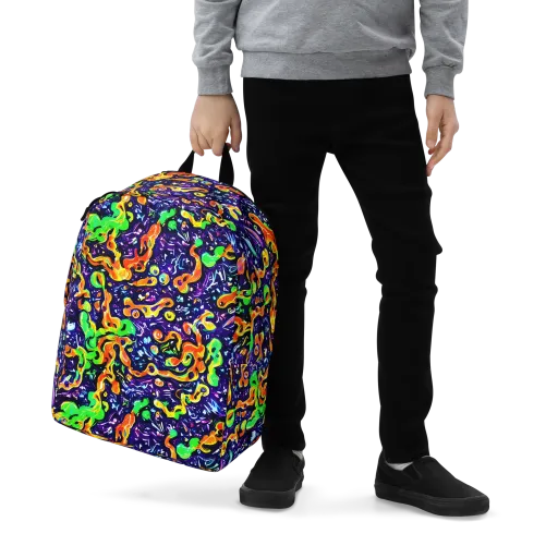 Aurora in Motion on a Minimalist Backpack