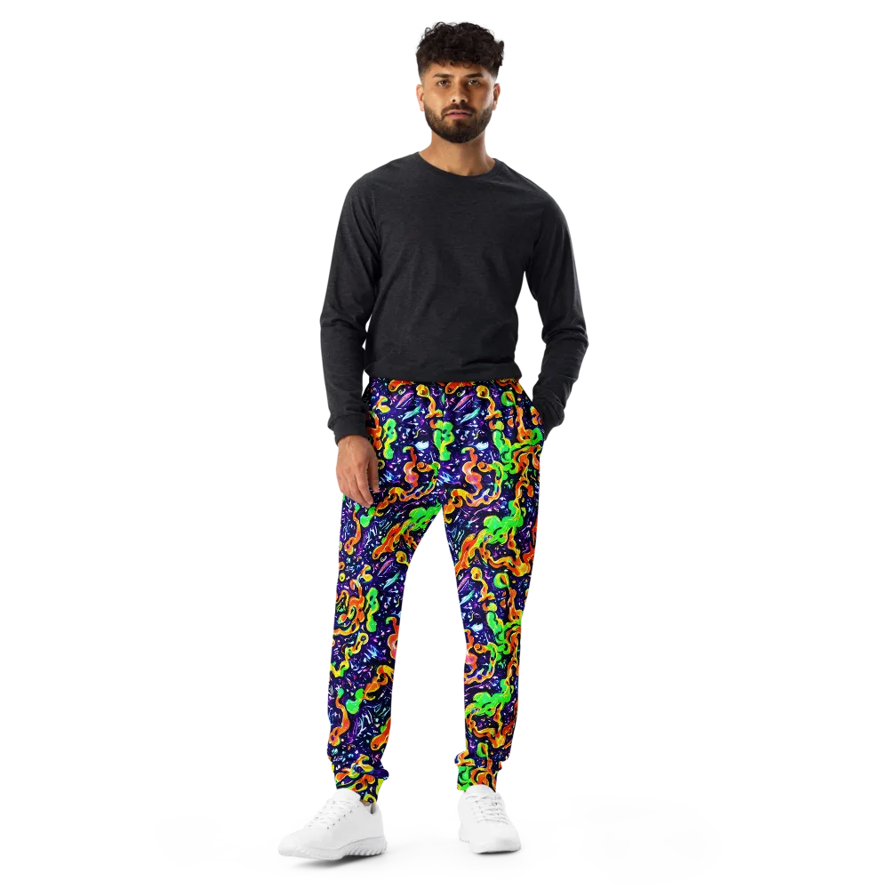 Aurora in Motion on Men's Joggers — Front