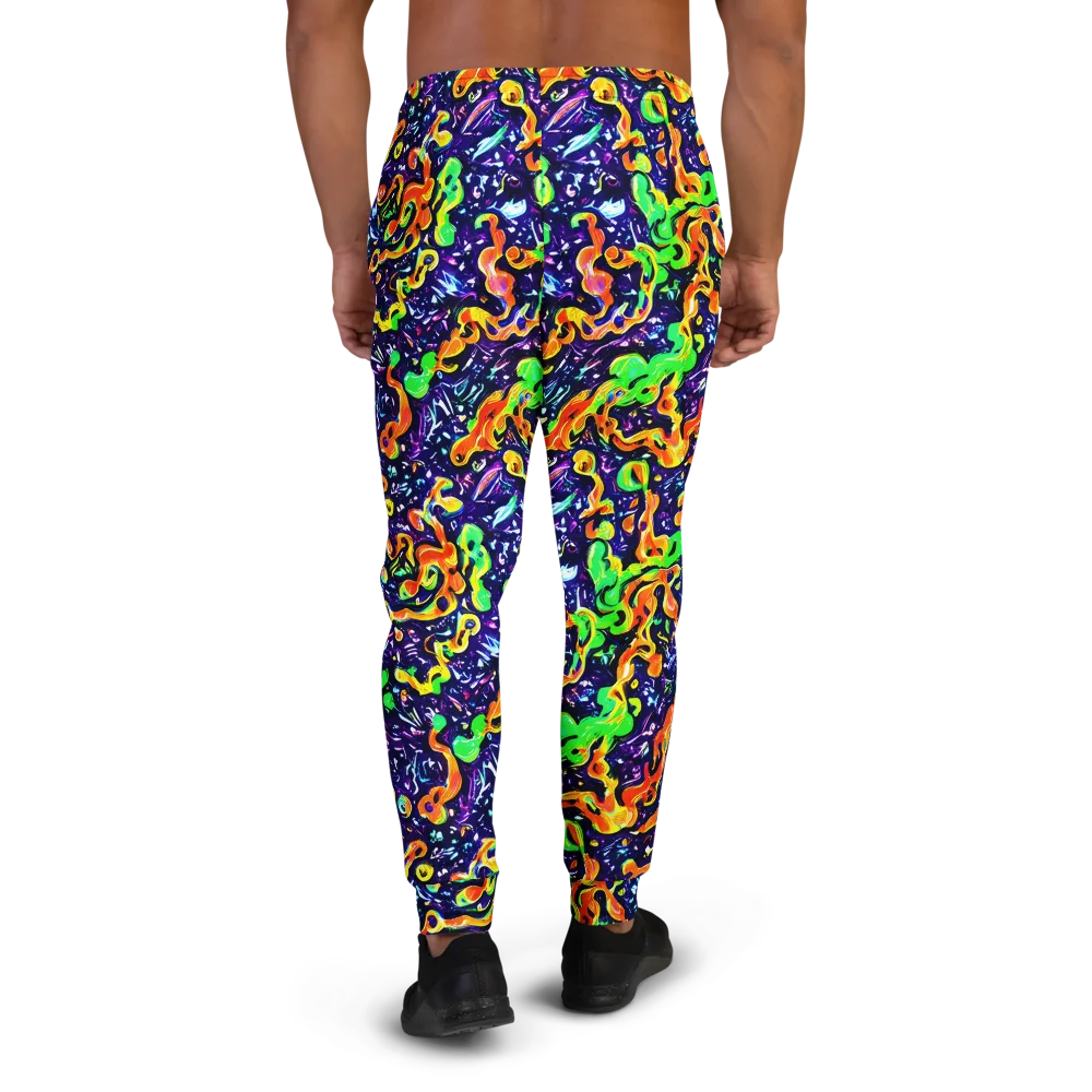 Aurora in Motion on Men's Joggers — Back