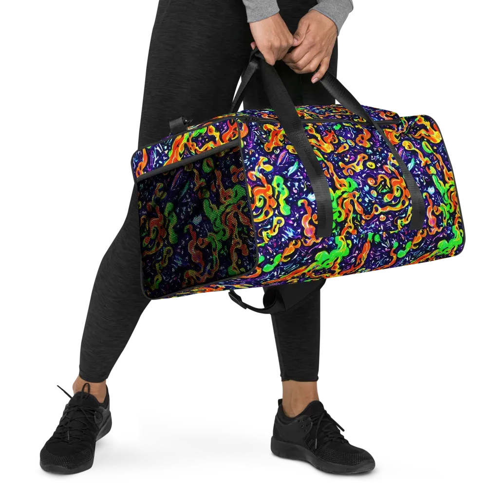 Aurora in Motion on Duffle Bag — Right Front