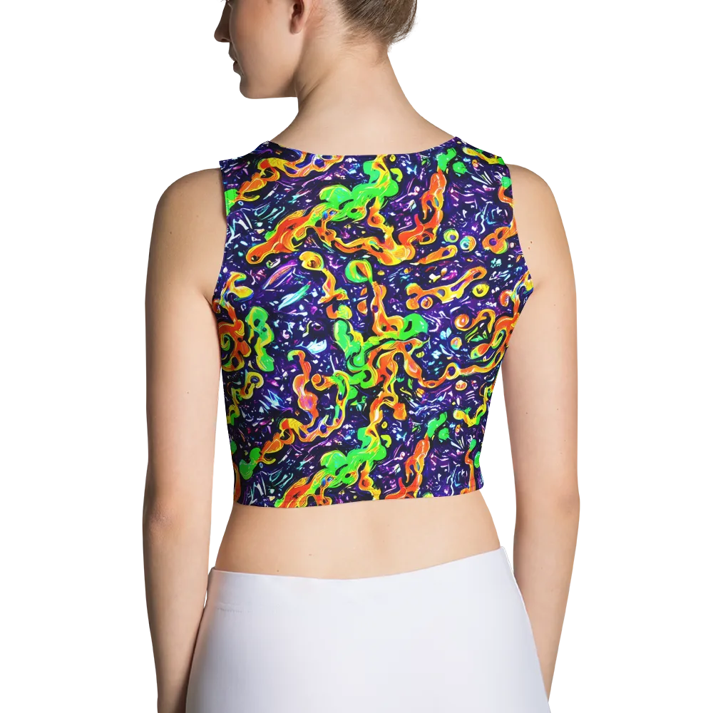 Aurora in Motion on Crop Top — Back