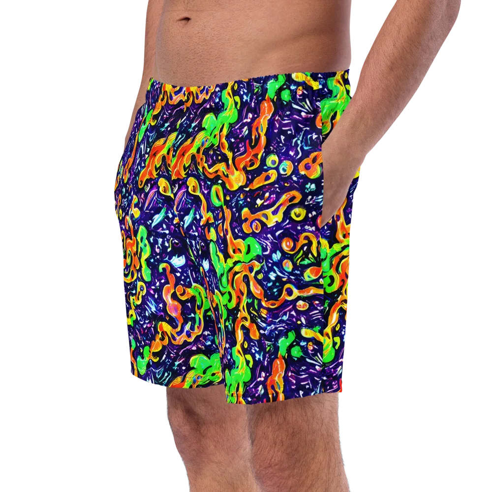 Aurora in Motion on Swim Trunks — Left Front