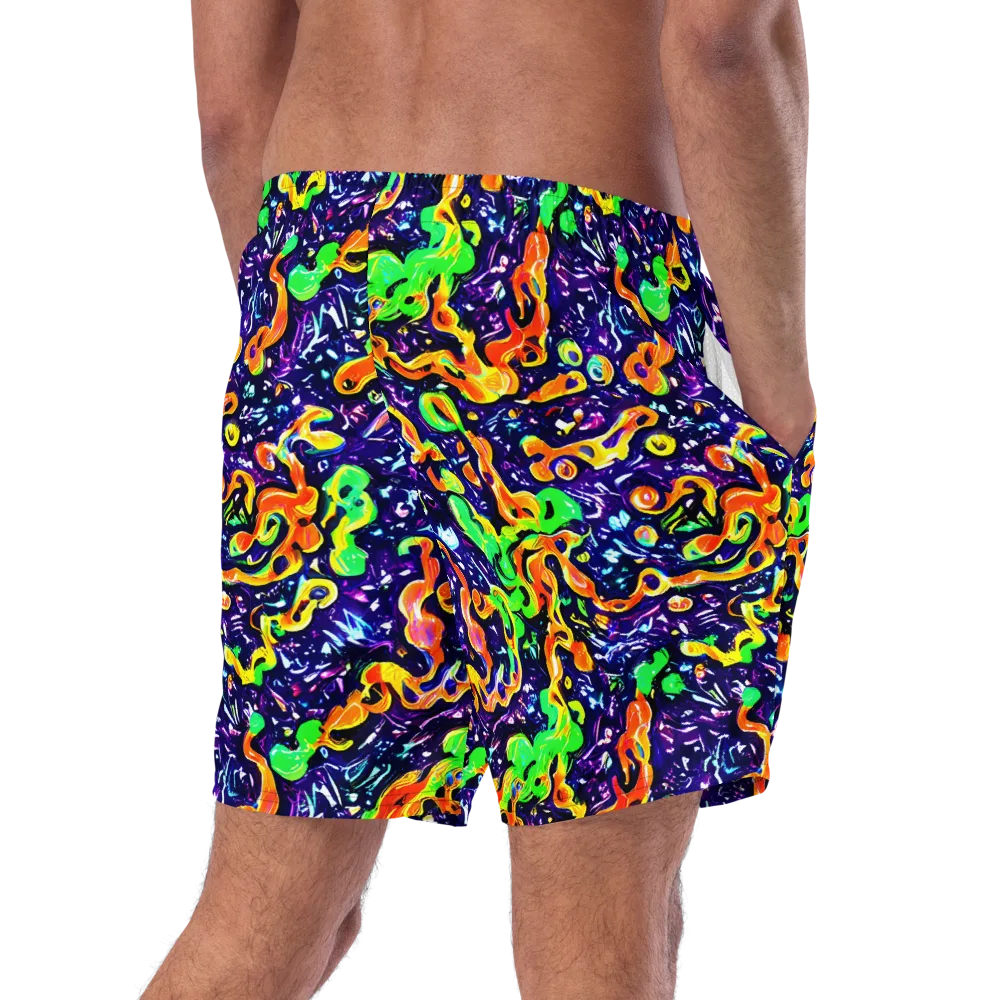 Aurora in Motion on Swim Trunks — Right Back