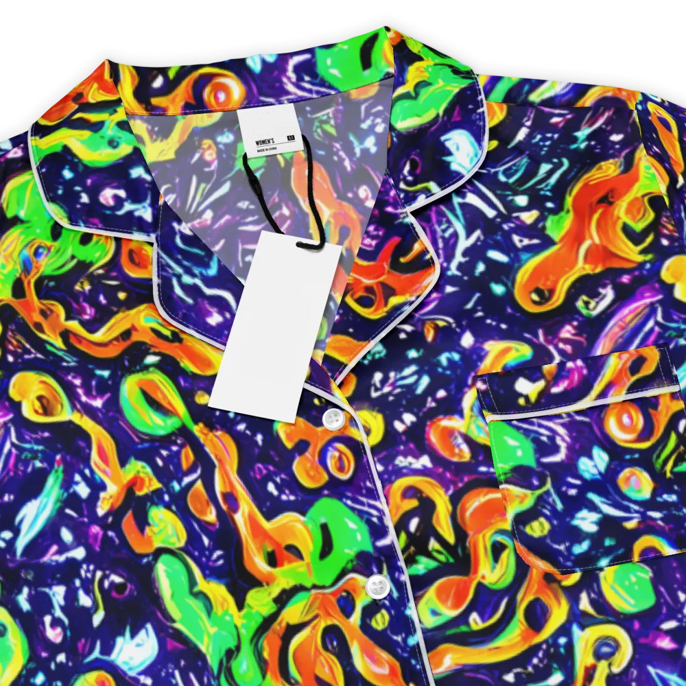 Aurora in Motion on Women's Short Sleeve Pajama Top — Product details