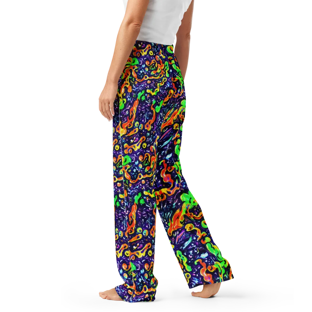 Aurora in Motion on Women's Pajama Pants — Left