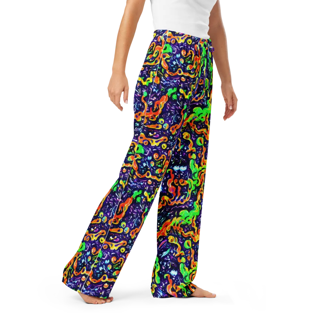 Aurora in Motion on Women's Pajama Pants — Right Front