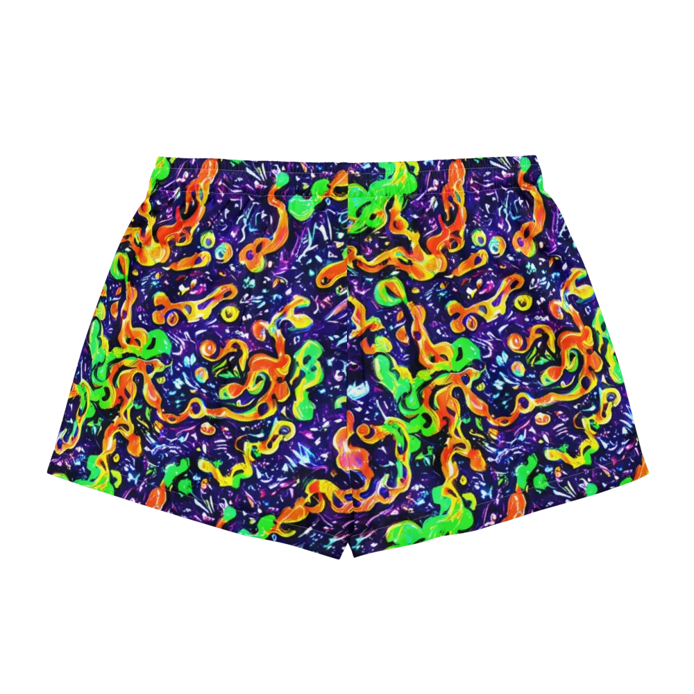 Aurora in Motion on Women's Pajama Shorts — Back