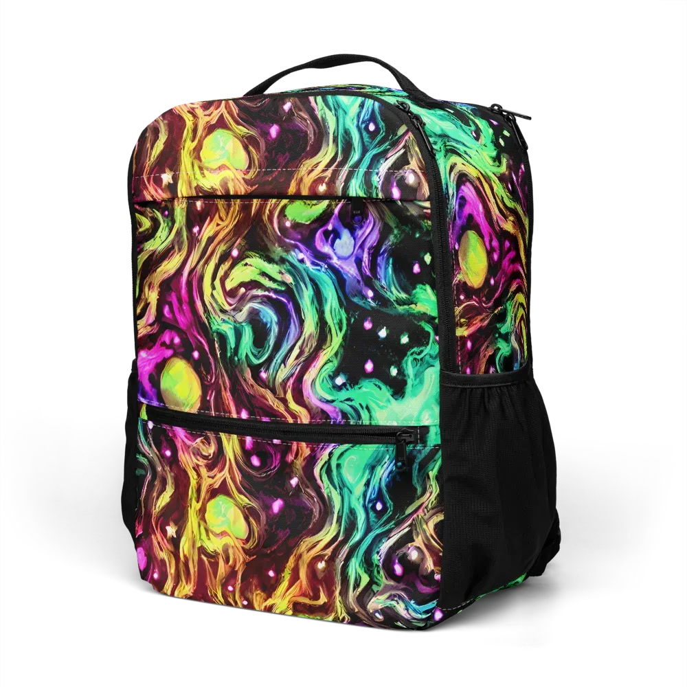 Neon Cauldron on Utility Backpack — Left Front