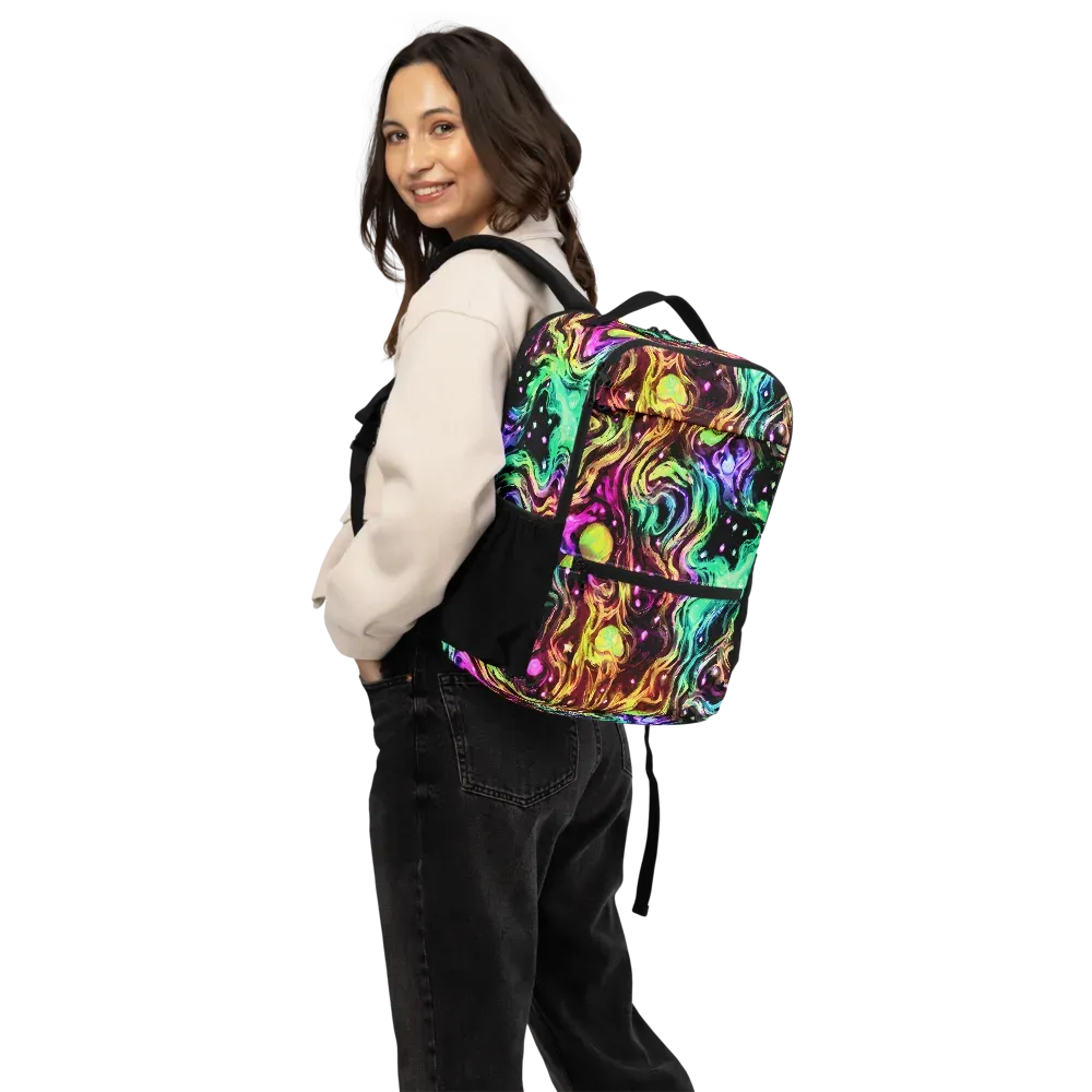 Neon Cauldron on Utility Backpack — Back