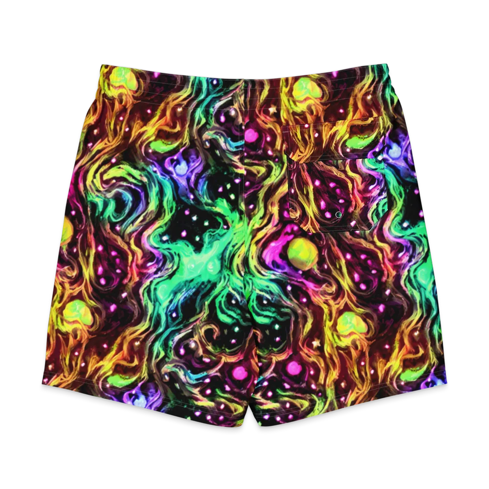 Neon Cauldron on Men's Board Shorts — Back