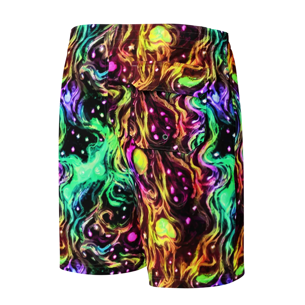 Neon Cauldron on Men's Board Shorts — Back