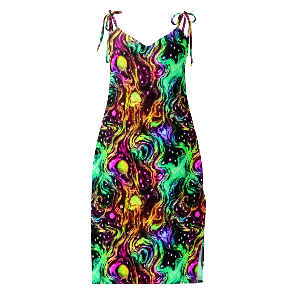 Neon Cauldron on Slip Dress — Front