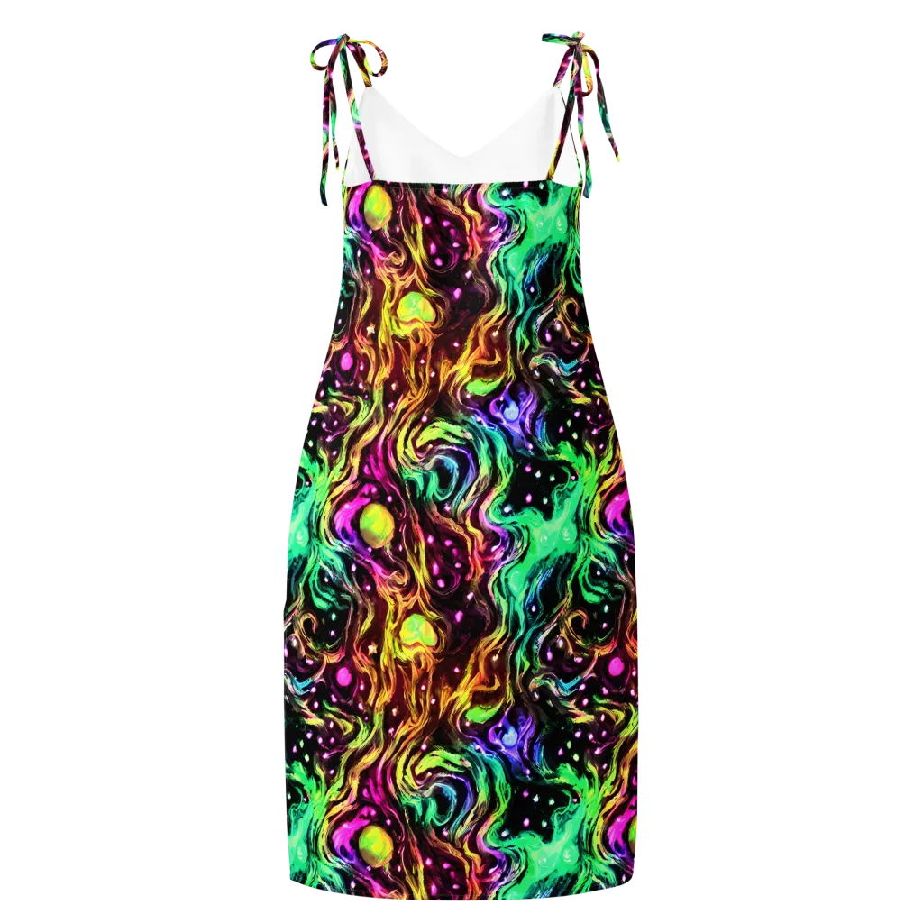 Neon Cauldron on Slip Dress — Back
