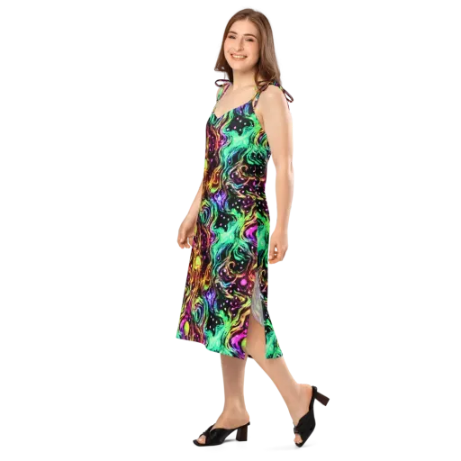 Neon Cauldron on a Slip Dress