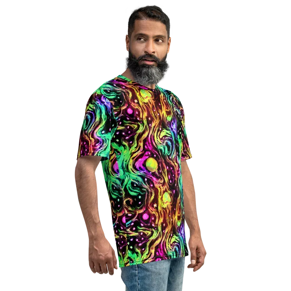 Neon Cauldron on Men's Crew Neck T-Shirt — Right