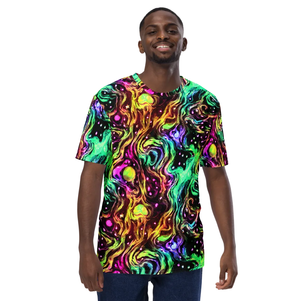 Neon Cauldron on Men's Crew Neck T-Shirt — Front