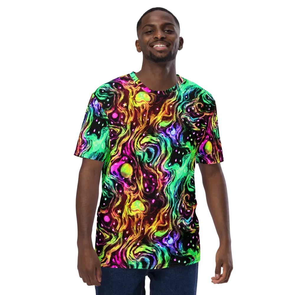 Neon Cauldron on Men's Crew Neck T-Shirt — Front