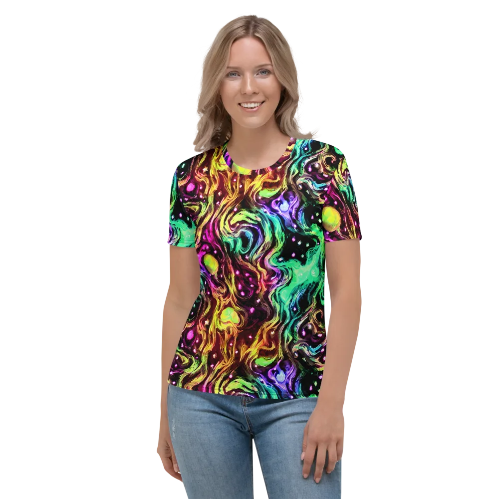 Neon Cauldron on Women's Crew Neck T-Shirt — Front