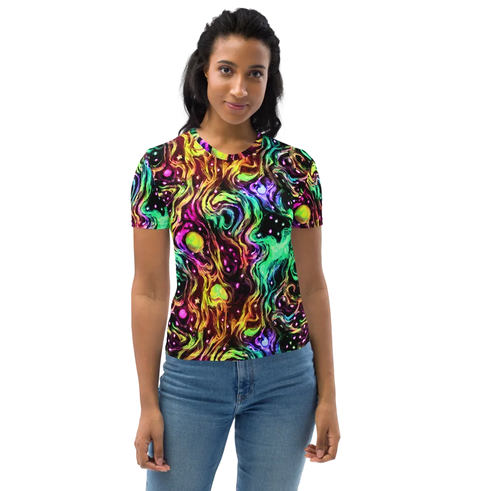 Neon Cauldron on Women's Crew Neck T-Shirt — Front