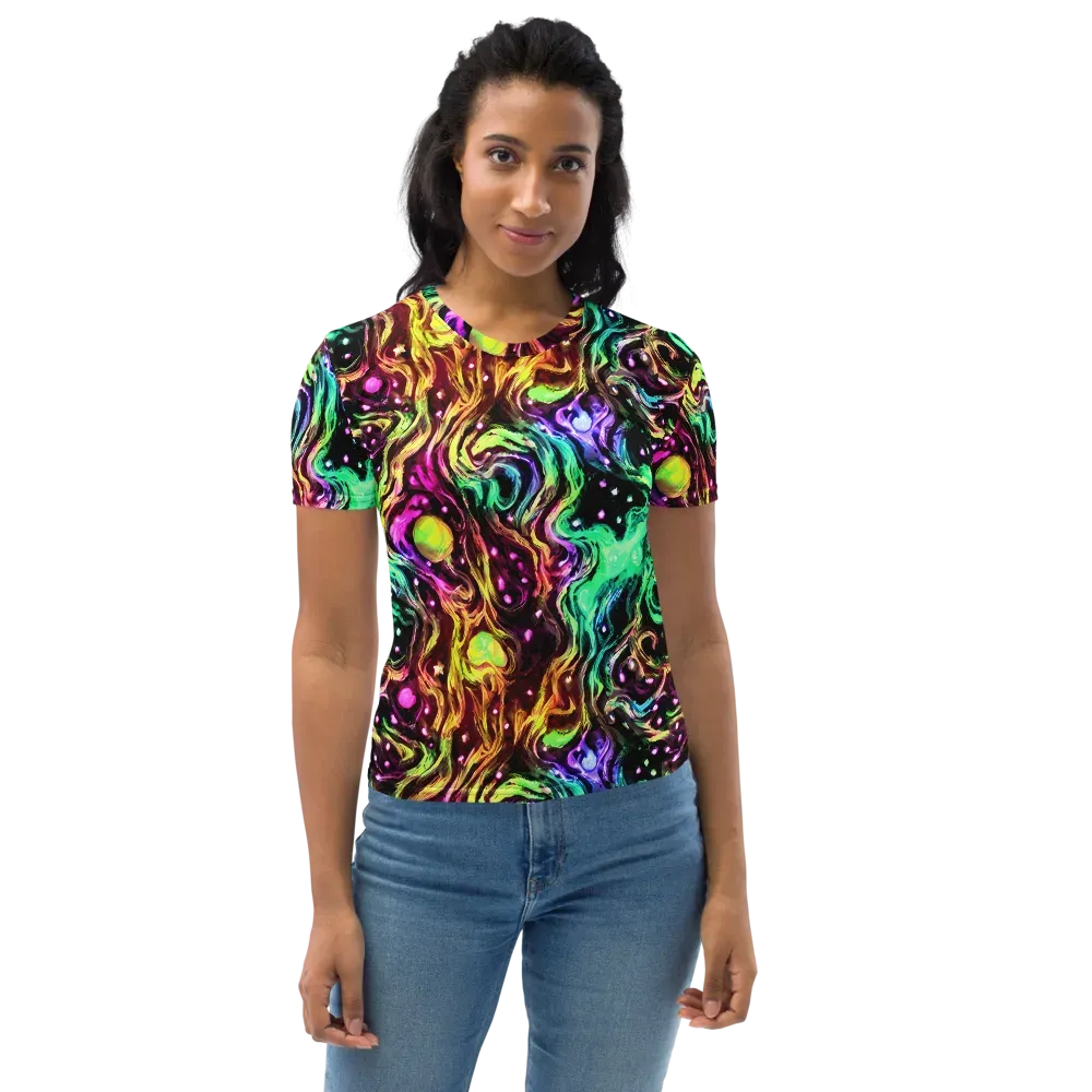 Neon Cauldron on Women's Crew Neck T-Shirt — Front