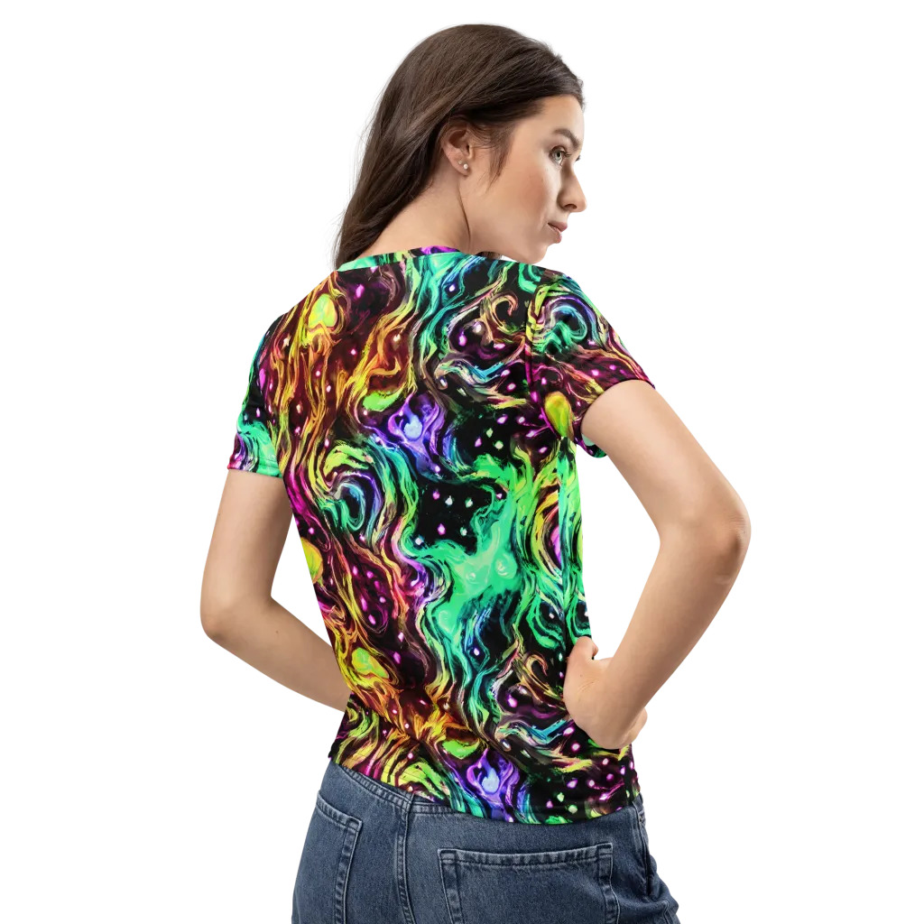 Neon Cauldron on Women's Crew Neck T-Shirt — Back