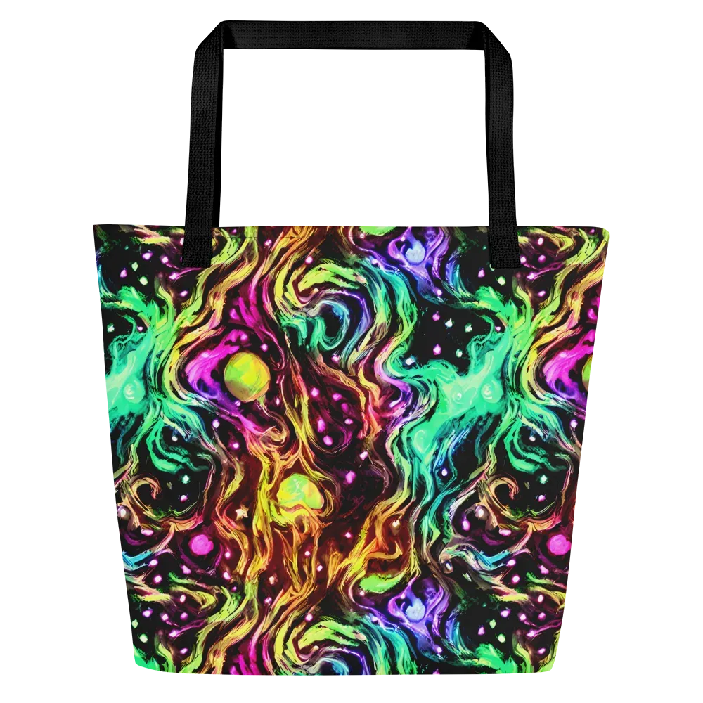 Neon Cauldron on Large Tote Bag W/ Pocket — Front