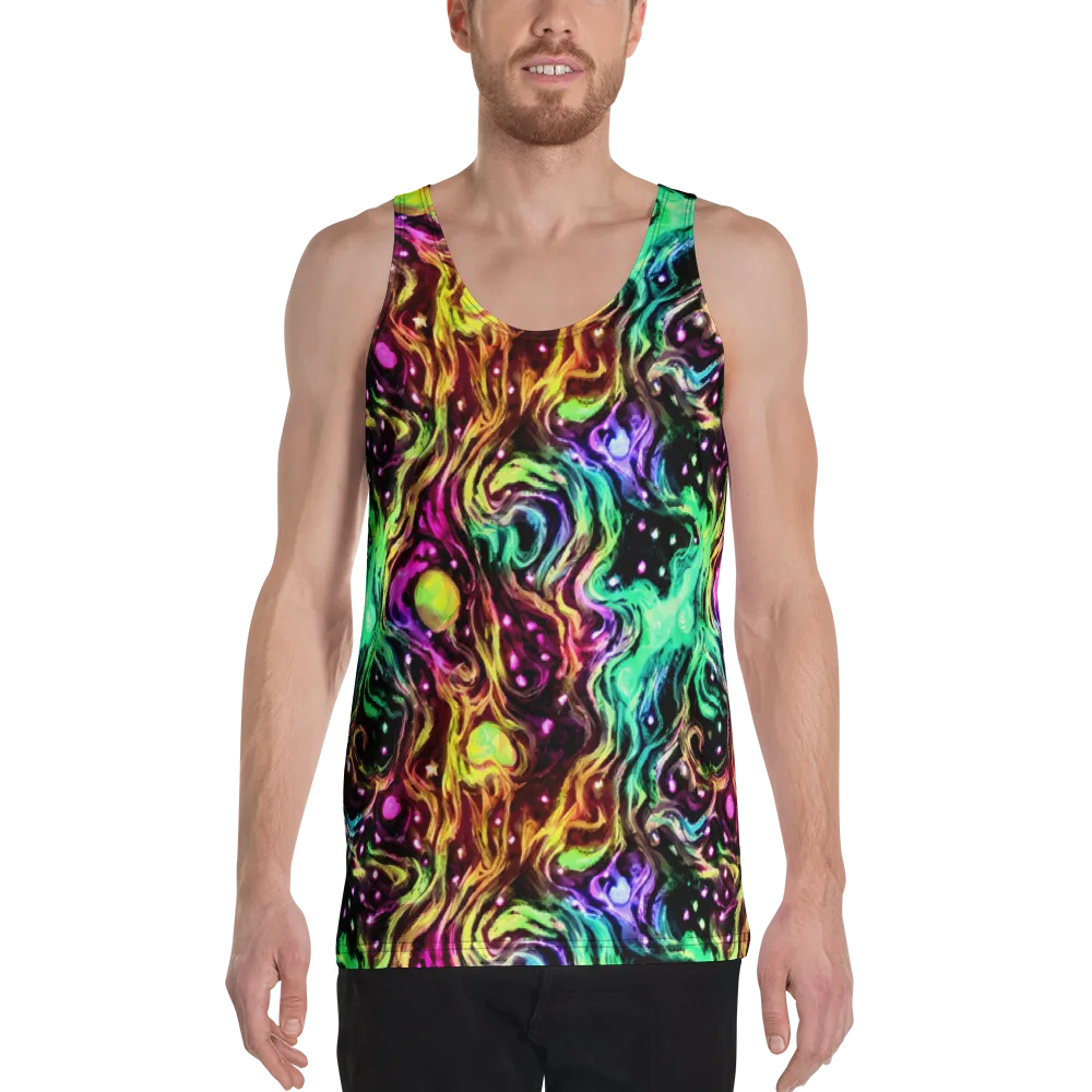 Neon Cauldron on Men's Tank Top — Front