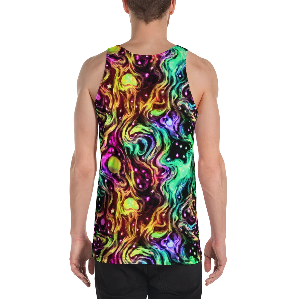 Neon Cauldron on Men's Tank Top — Back