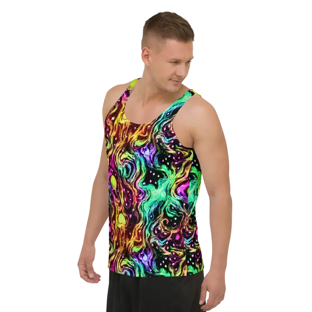 Neon Cauldron on Men's Tank Top — Left Front