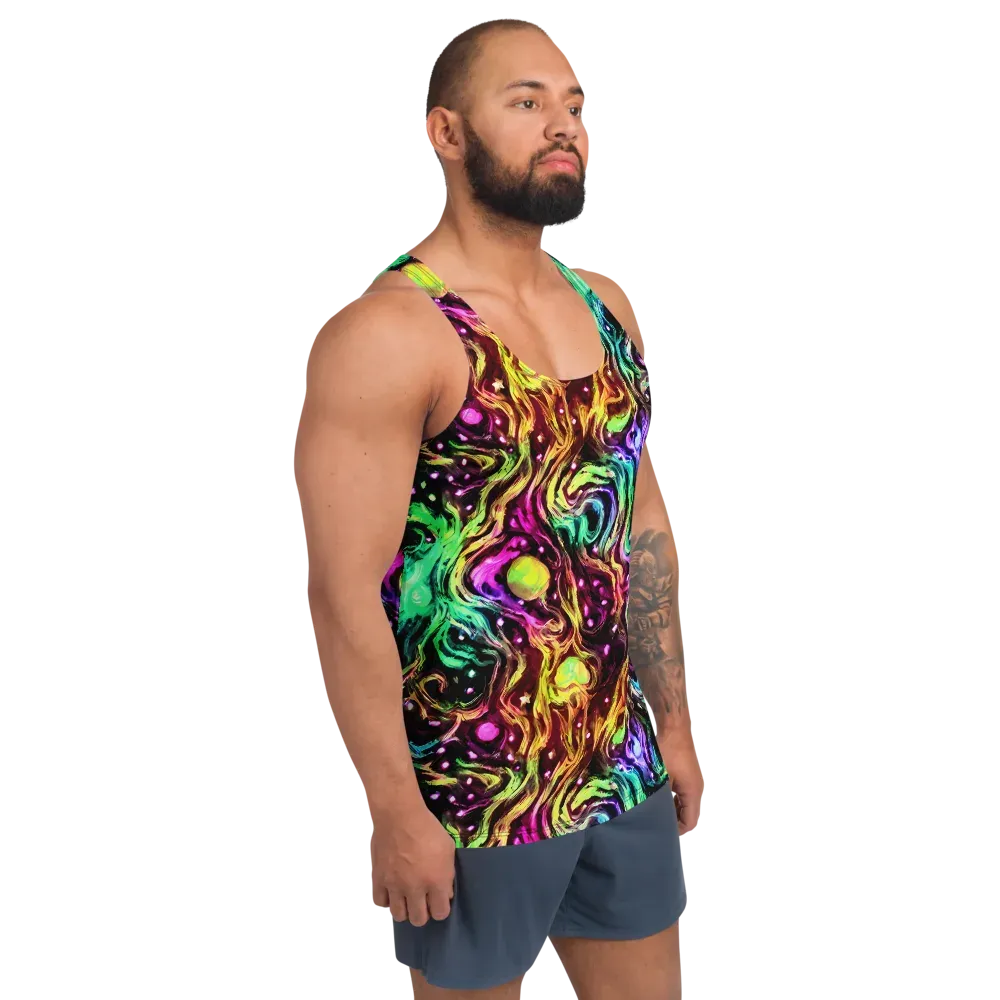 Neon Cauldron on Men's Tank Top — Right Front