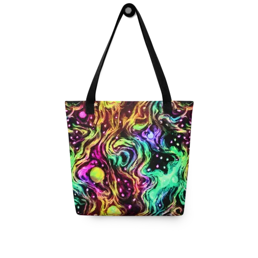 Neon Cauldron on a Tote Bag