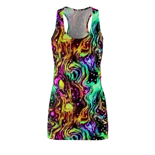 Neon Cauldron on a Racerback Dress