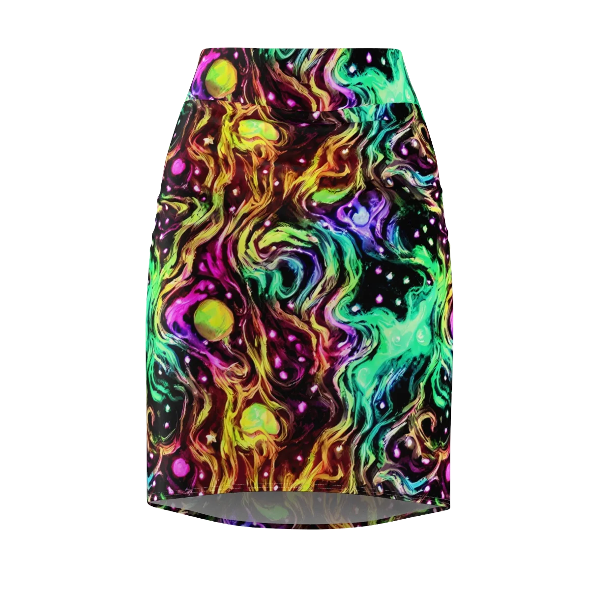 Neon Cauldron on Pencil Skirt — Front