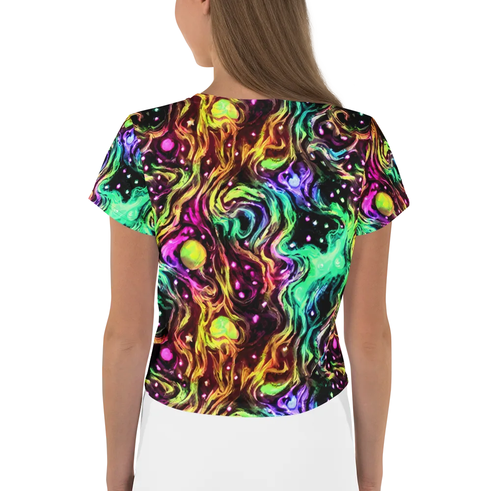Neon Cauldron on Crop Tee — Back