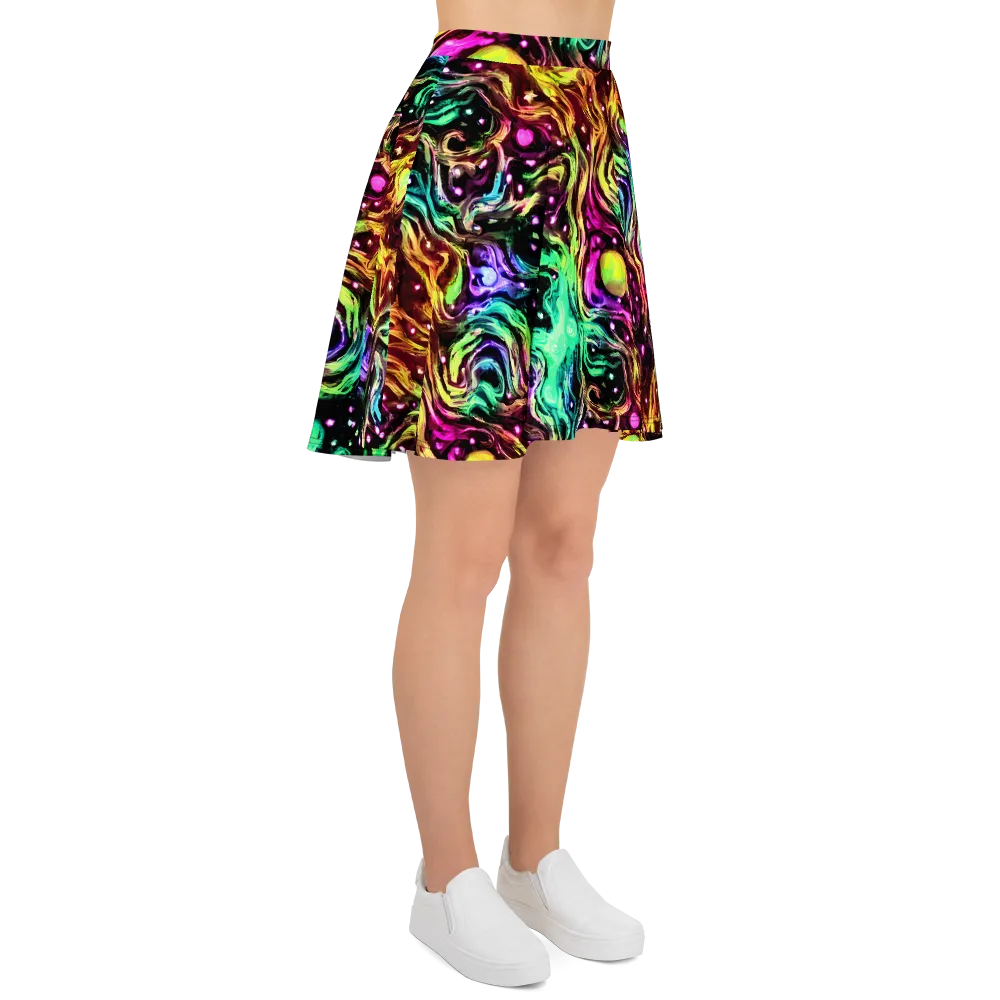 Neon Cauldron on Skater Skirt — Right