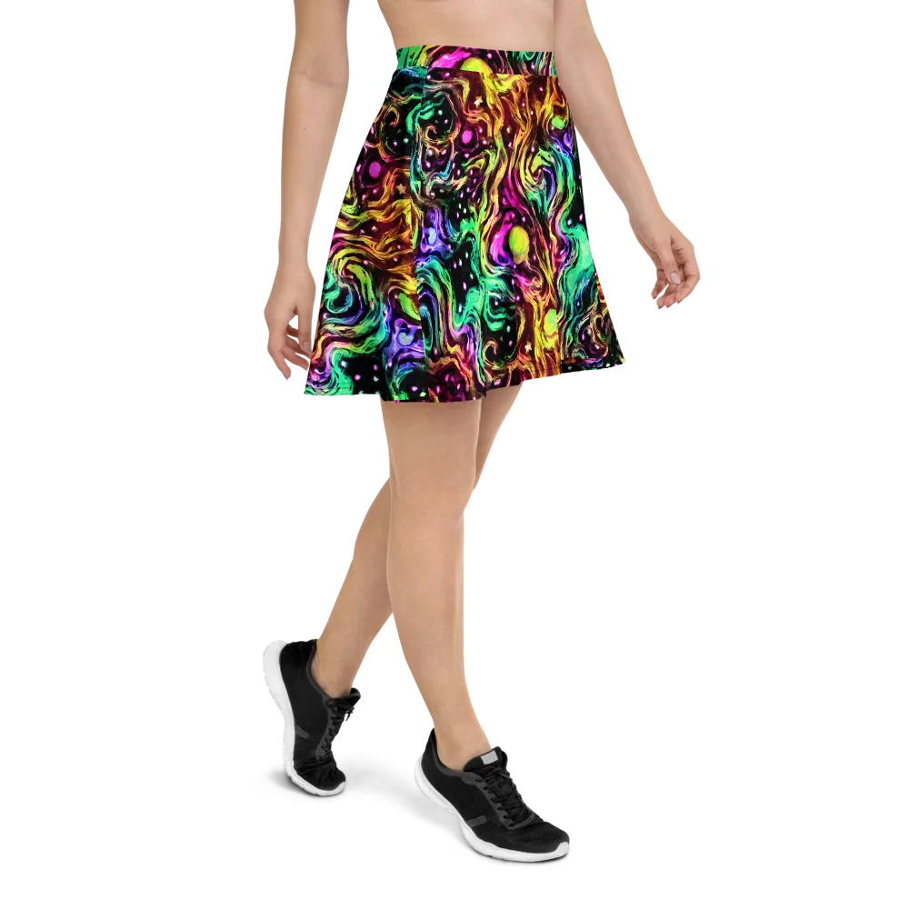 Neon Cauldron on Skater Skirt — Right