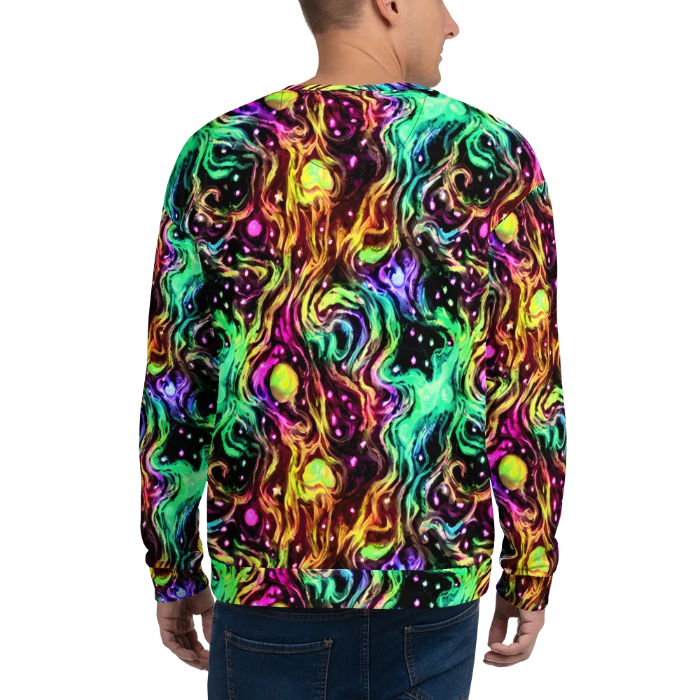 Neon Cauldron on Sweatshirt — Back