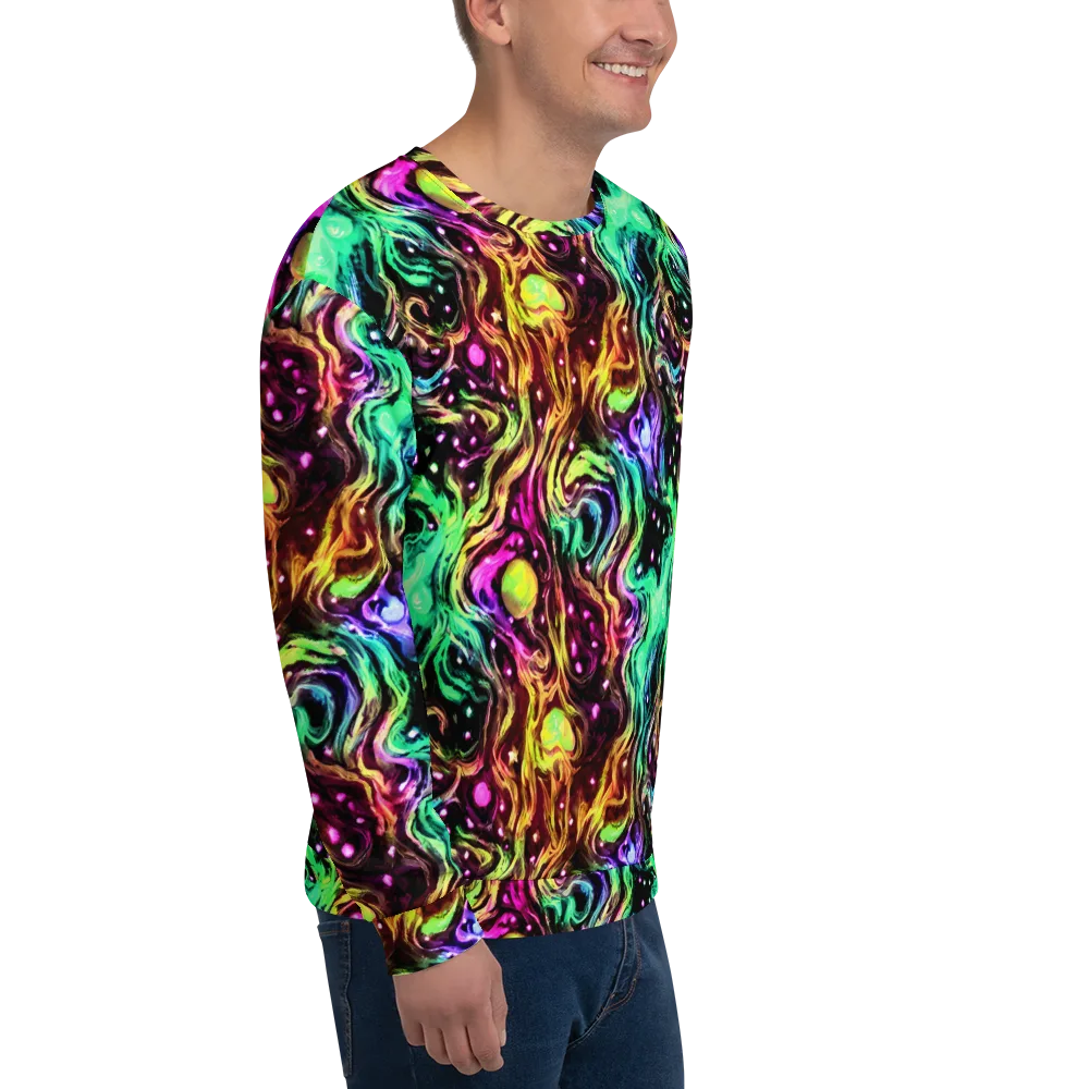 Neon Cauldron on Sweatshirt — Right Front
