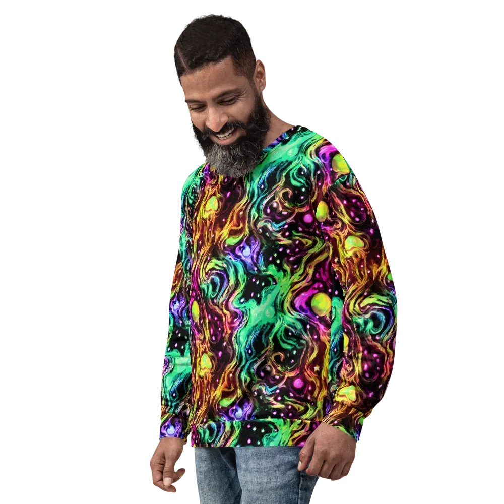 Neon Cauldron on Sweatshirt — Left Front