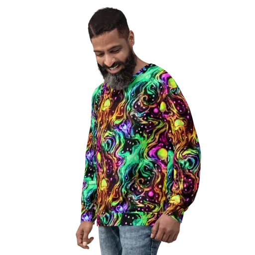 Neon Cauldron on a Sweatshirt